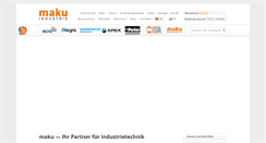 Desktop Screenshot of maku-industrie.de